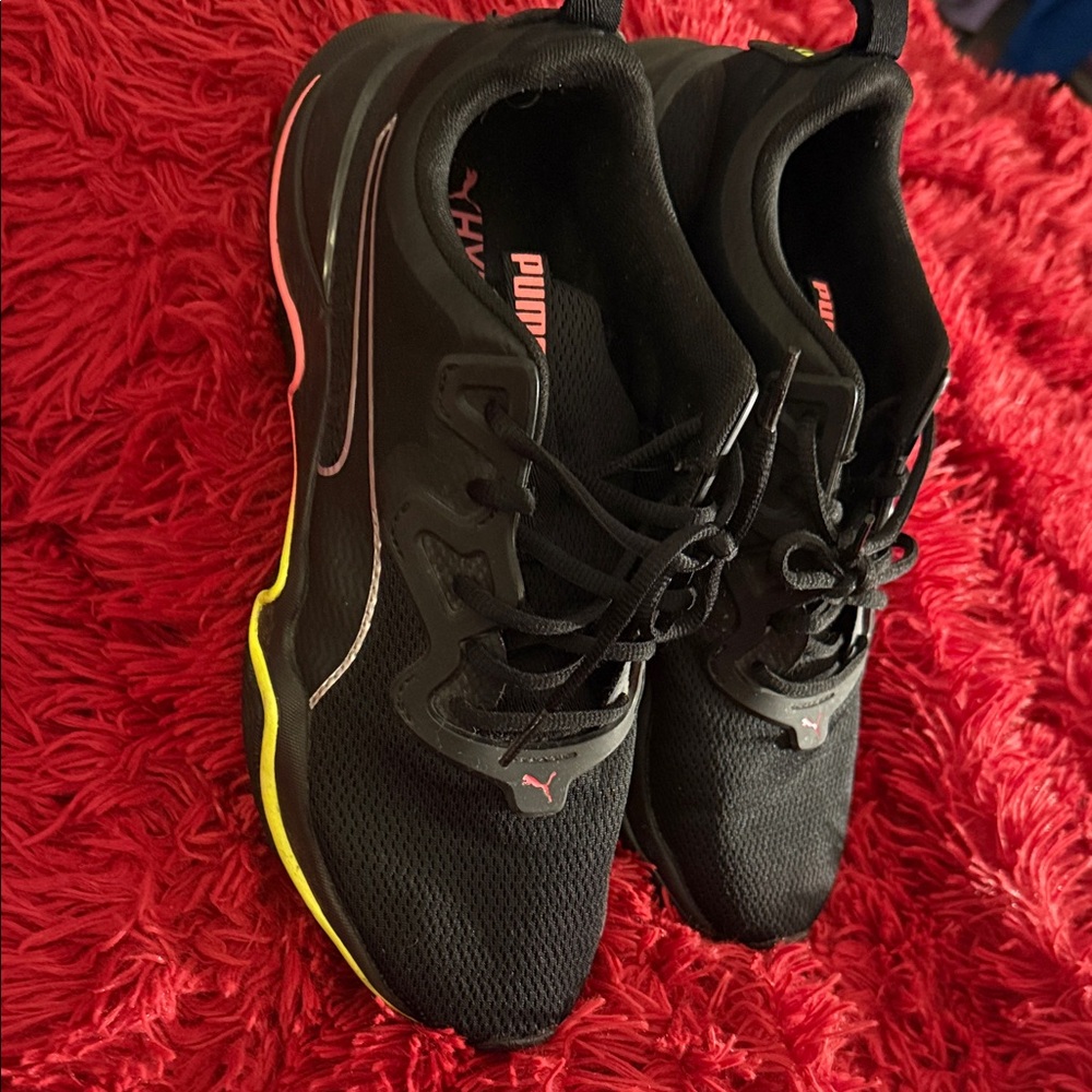 Puma Women’s Black, Pink and Yellow Athletic Shoes